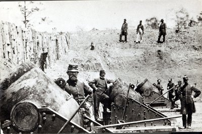 Batterie Nr.4 bei Yorktown, 1862 von Mathew B. Brady